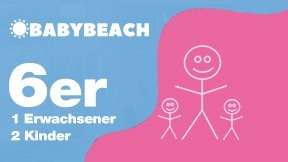 BabyBeach Leipzig – 12er Rabattkarte für 1 Erwachsenen und 1 Kind