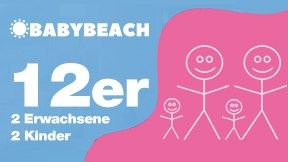 BabyBeach Leipzig – 12er Rabattkarte für 2 Erwachsene und 2 Kinder